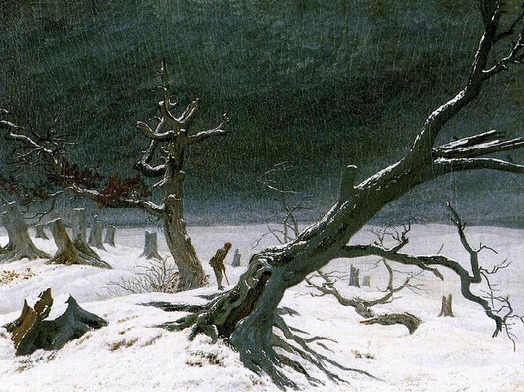 Winter Landscape, Caspar David Friedrich